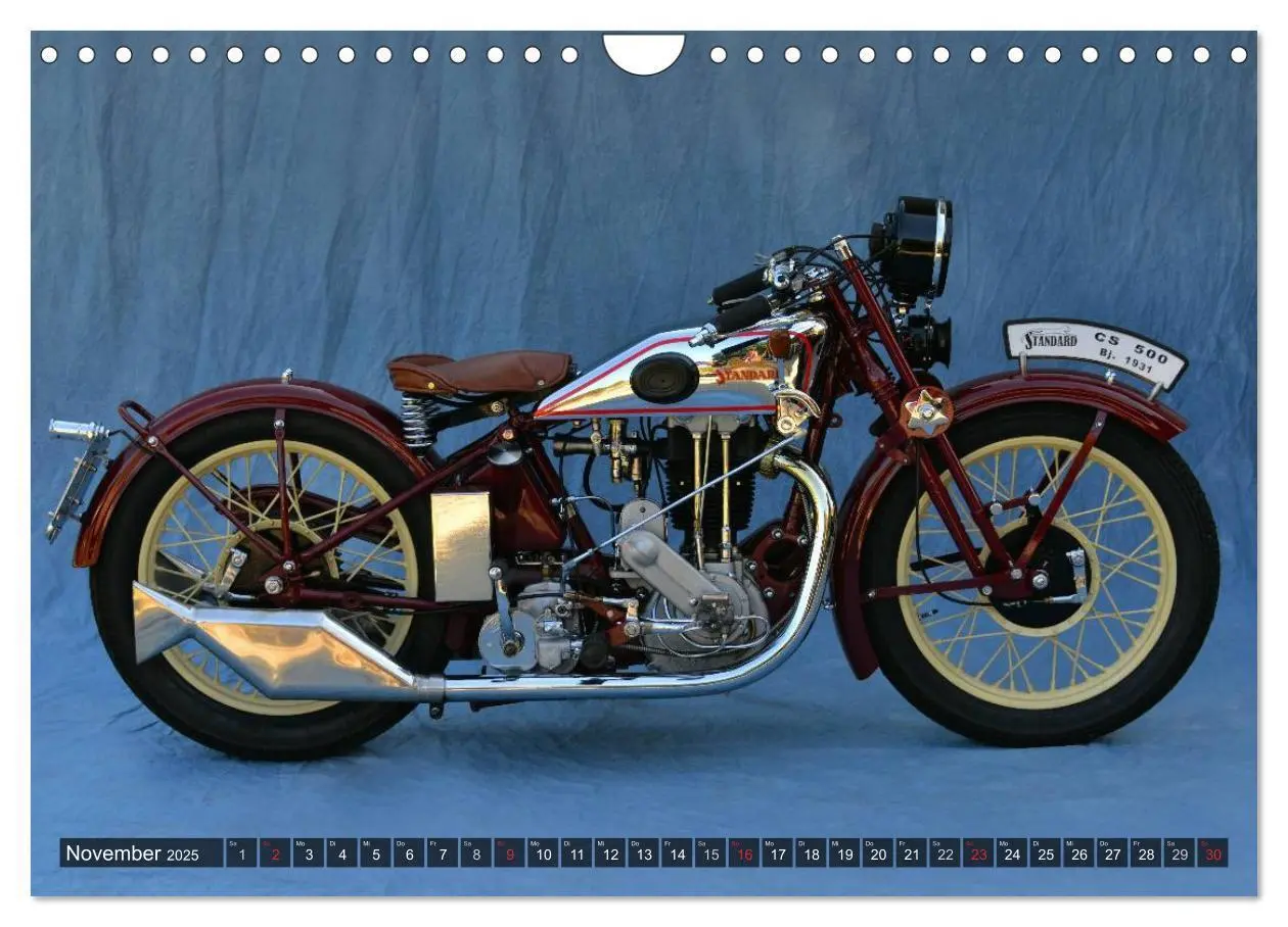 Bild: 9783435685943 | Deutsche Motorrad Oldtimer (Wandkalender 2025 DIN A4 quer),...