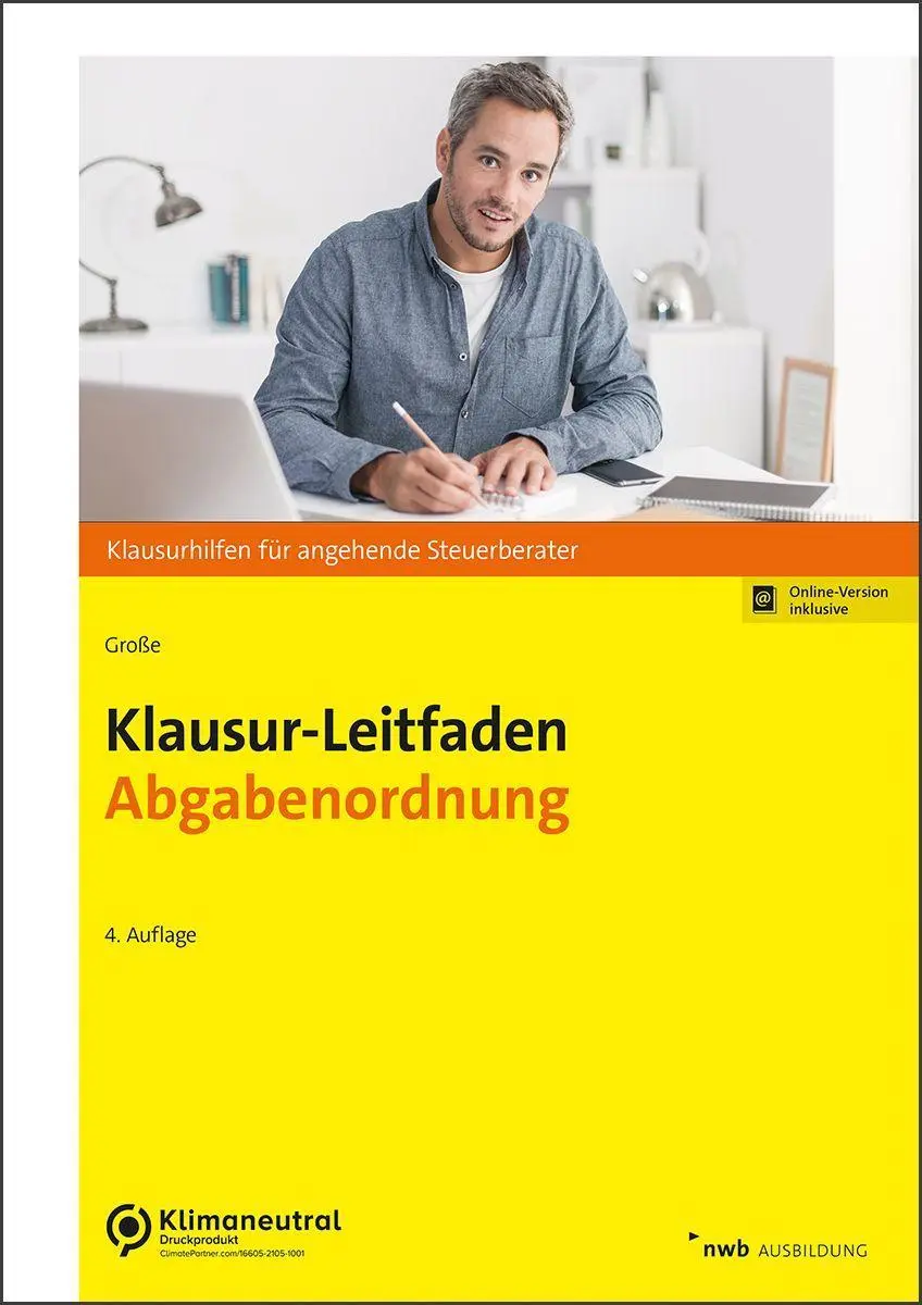 Cover: 9783482665943 | Klausur-Leitfaden Abgabenordnung | Thomas Große | Bundle | Deutsch