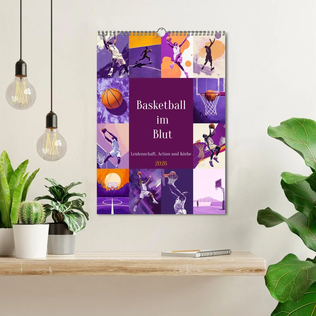 Bild: 9783516245943 | Basketball im Blut (Wandkalender 2026 DIN A3 hoch), CALVENDO...