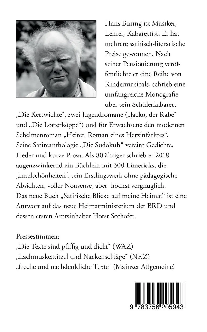 Rückseite: 9783756205943 | Satirische Blicke auf meine Heimat | Hans Buring | Taschenbuch | 2022