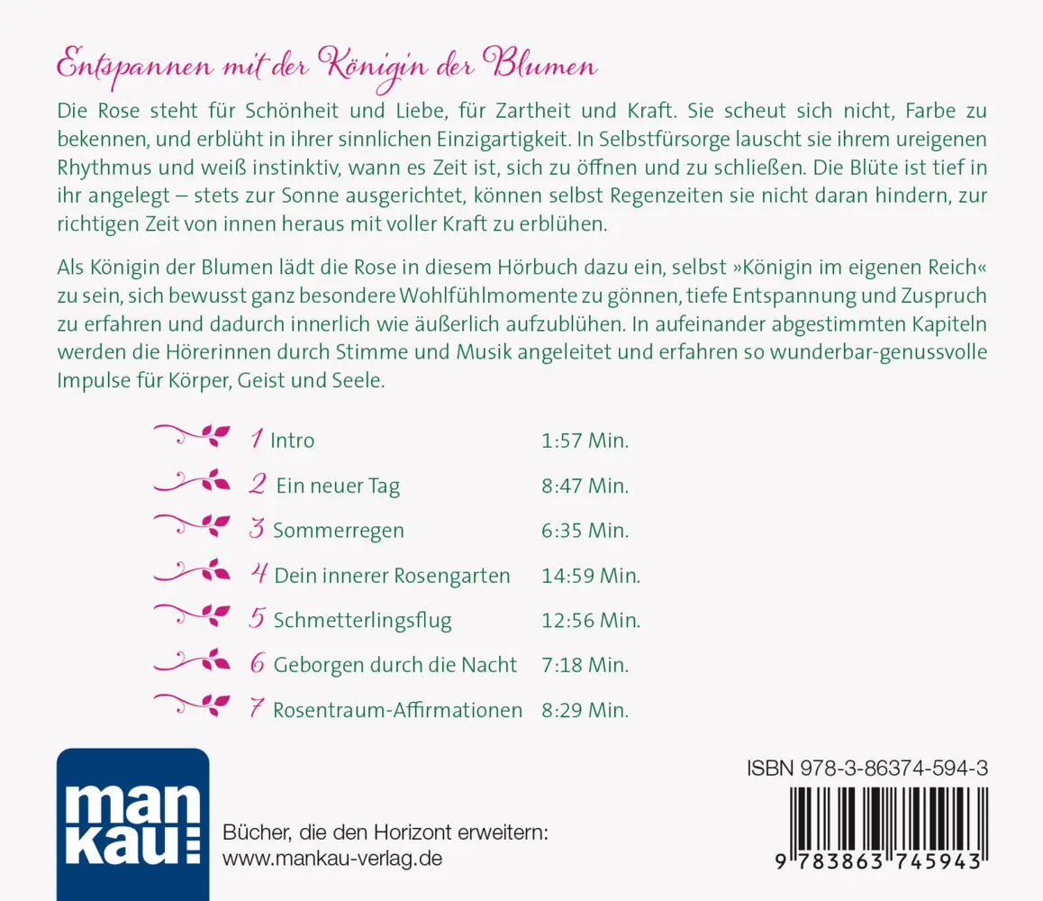 Bild: 9783863745943 | Rosentraum. Meditationen und Entspannungsreisen | Schön | Audio-CD