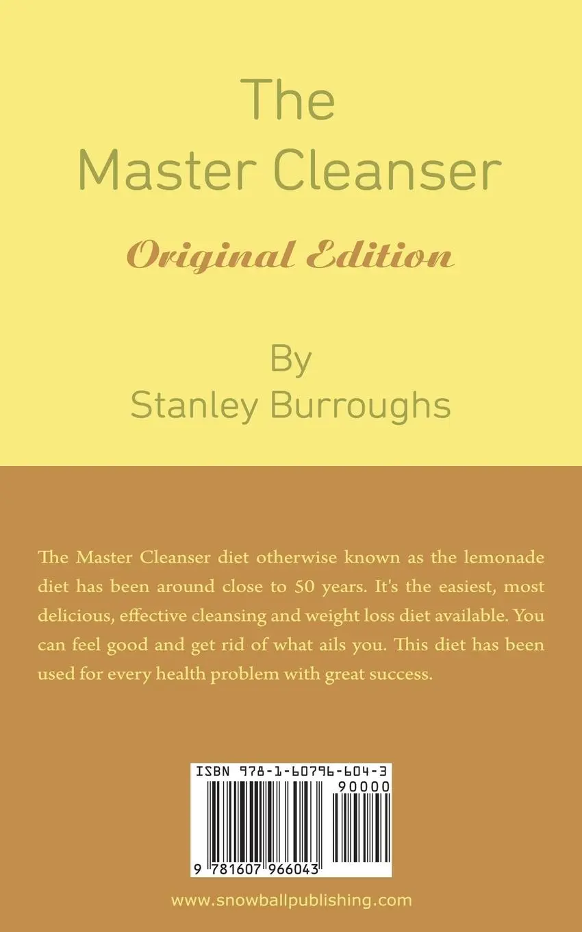 Rückseite: 9781607966043 | The Master Cleanser | Stanley Burroughs | Taschenbuch | Englisch