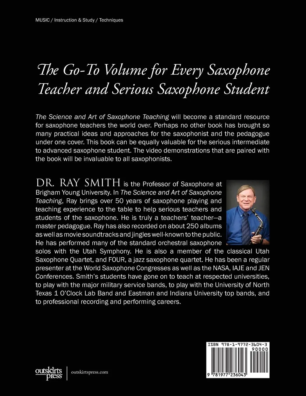 Rückseite: 9781977236043 | The Science and Art of Saxophone Teaching | Ray Smith | Taschenbuch