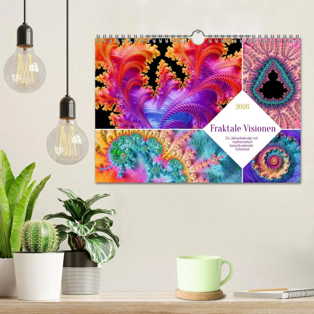 Bild: 9783457356043 | Fraktale Visionen (Wandkalender 2026 DIN A4 quer), CALVENDO...