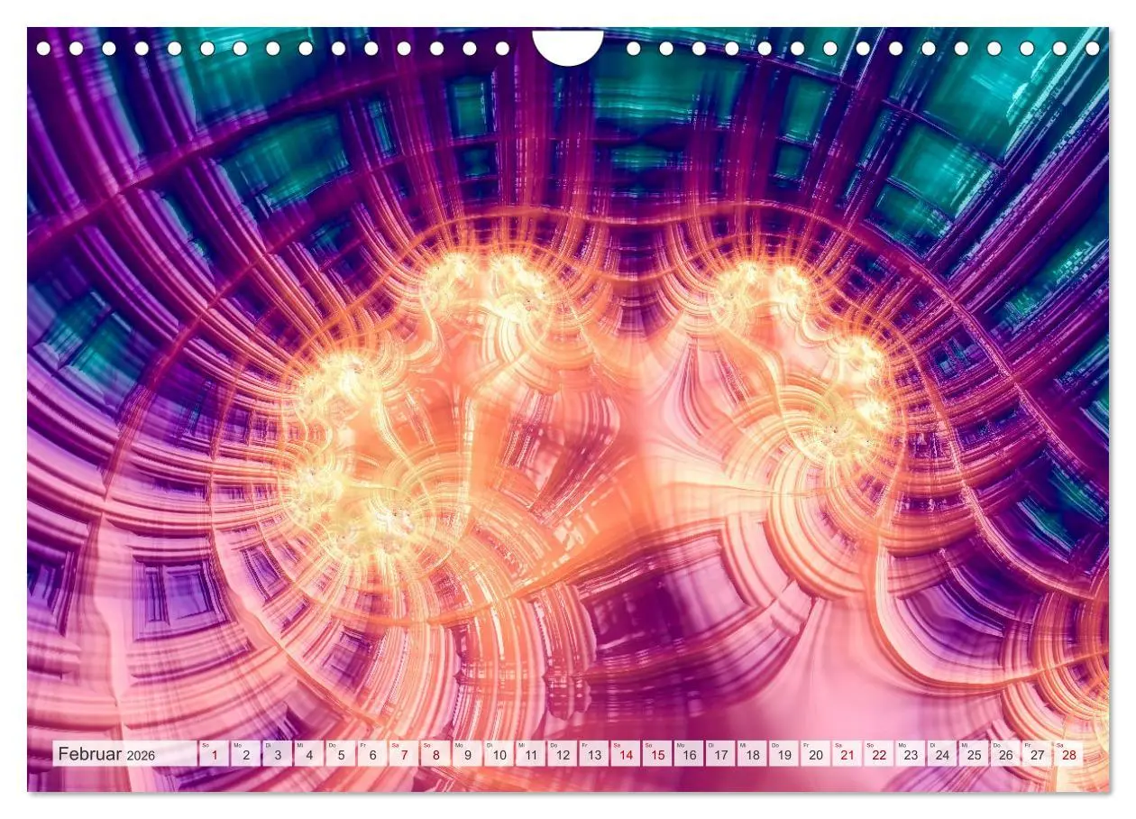 Bild: 9783457356043 | Fraktale Visionen (Wandkalender 2026 DIN A4 quer), CALVENDO...