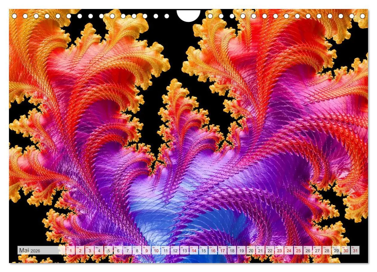 Bild: 9783457356043 | Fraktale Visionen (Wandkalender 2026 DIN A4 quer), CALVENDO...