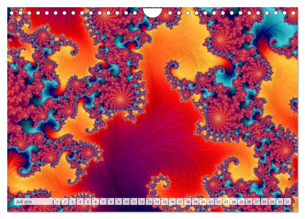 Bild: 9783457356043 | Fraktale Visionen (Wandkalender 2026 DIN A4 quer), CALVENDO...