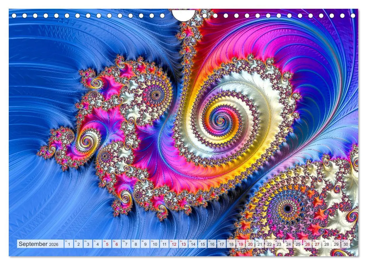Bild: 9783457356043 | Fraktale Visionen (Wandkalender 2026 DIN A4 quer), CALVENDO...