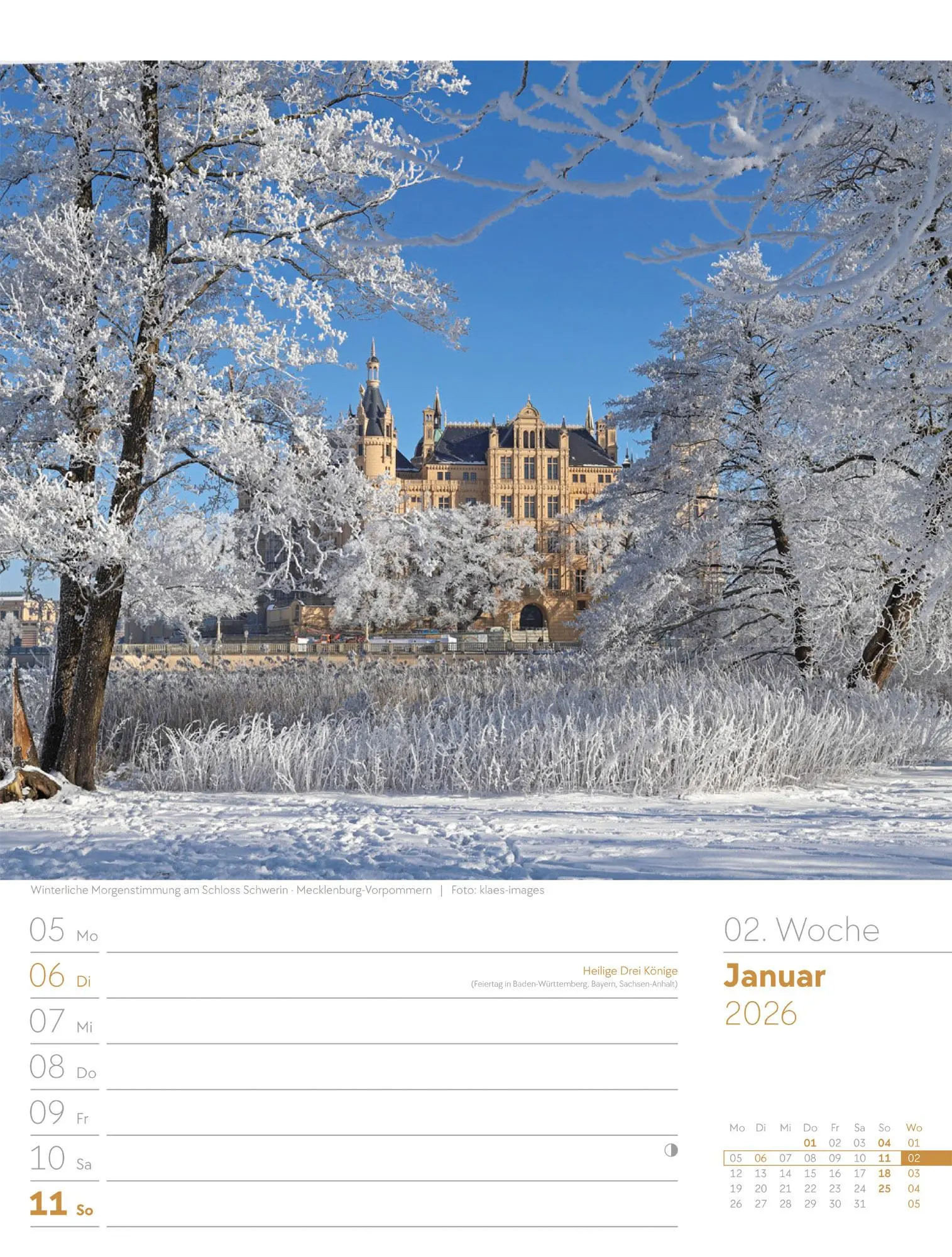 Bild: 9783838436043 | Malerisches Deutschland - Wochenplaner Kalender 2026 | GmbH | Kalender