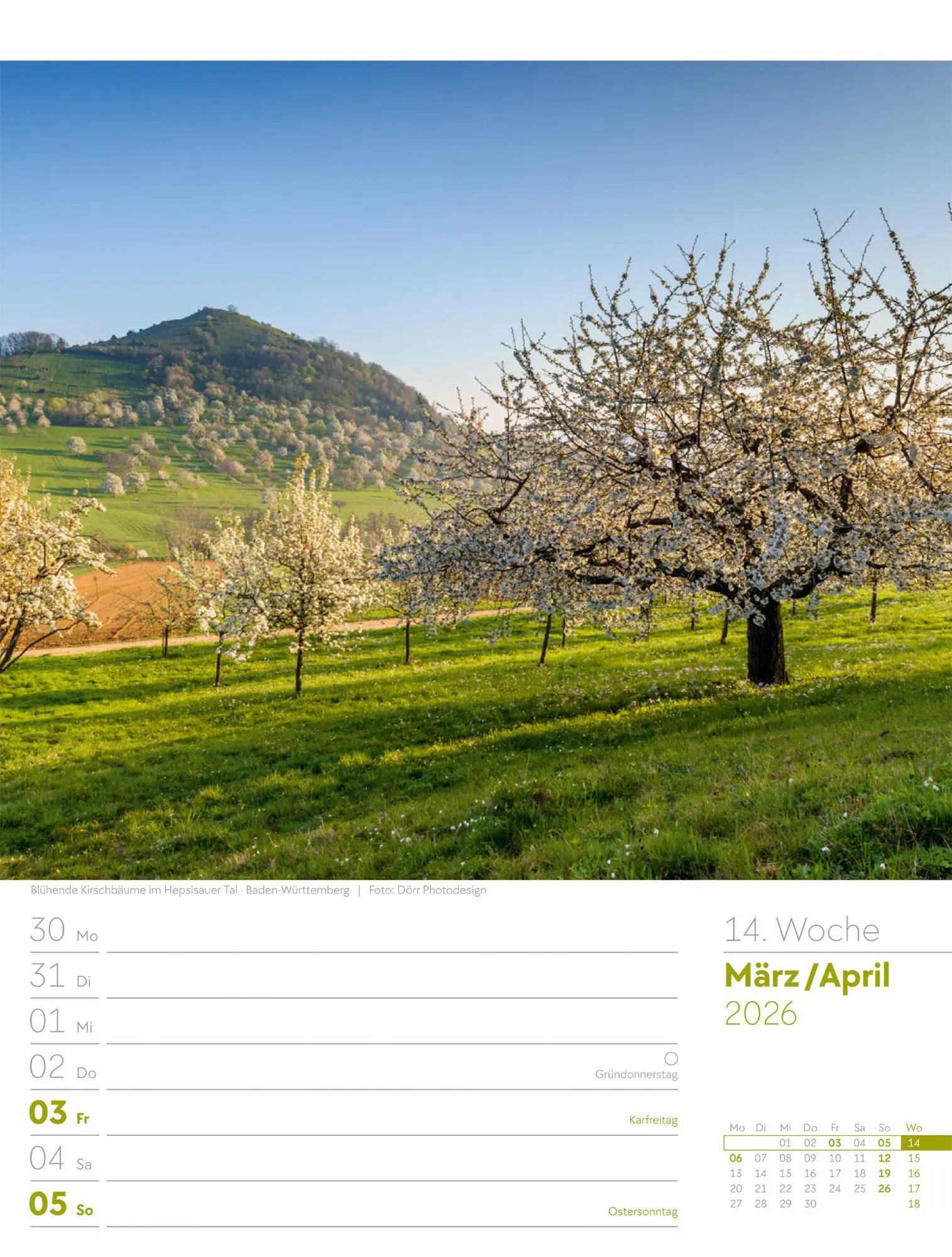 Bild: 9783838436043 | Malerisches Deutschland - Wochenplaner Kalender 2026 | GmbH | Kalender
