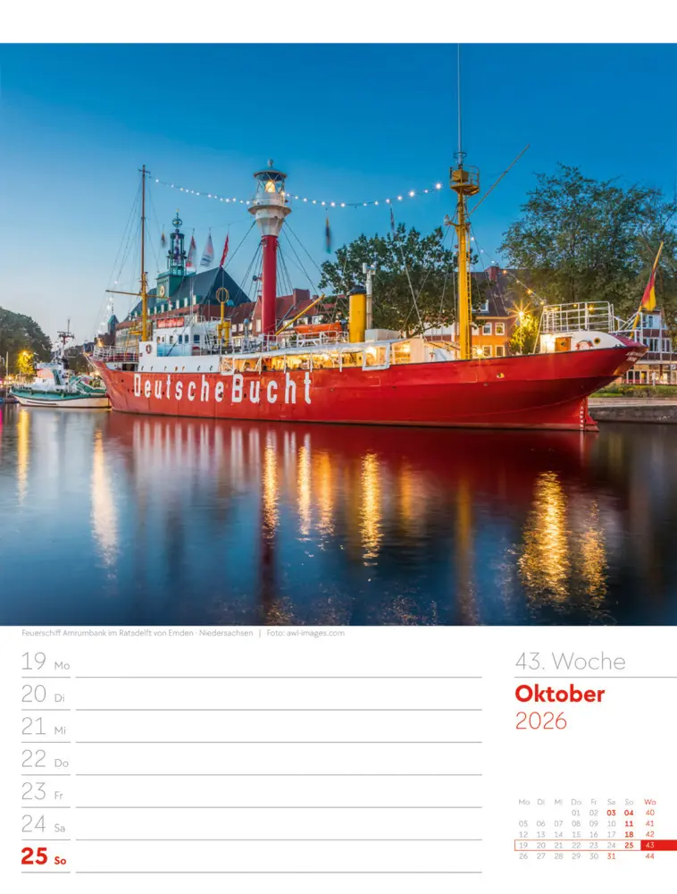 Bild: 9783838436043 | Malerisches Deutschland Wochenplaner Kalender 2026 | GmbH | Kalender