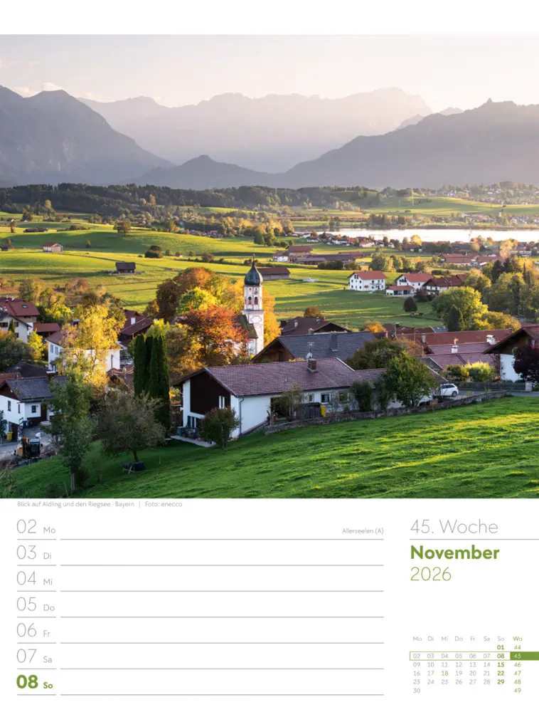 Bild: 9783838436043 | Malerisches Deutschland Wochenplaner Kalender 2026 | GmbH | Kalender