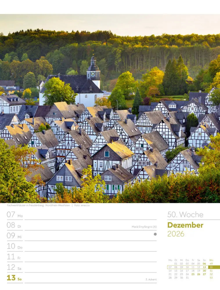 Bild: 9783838436043 | Malerisches Deutschland Wochenplaner Kalender 2026 | GmbH | Kalender