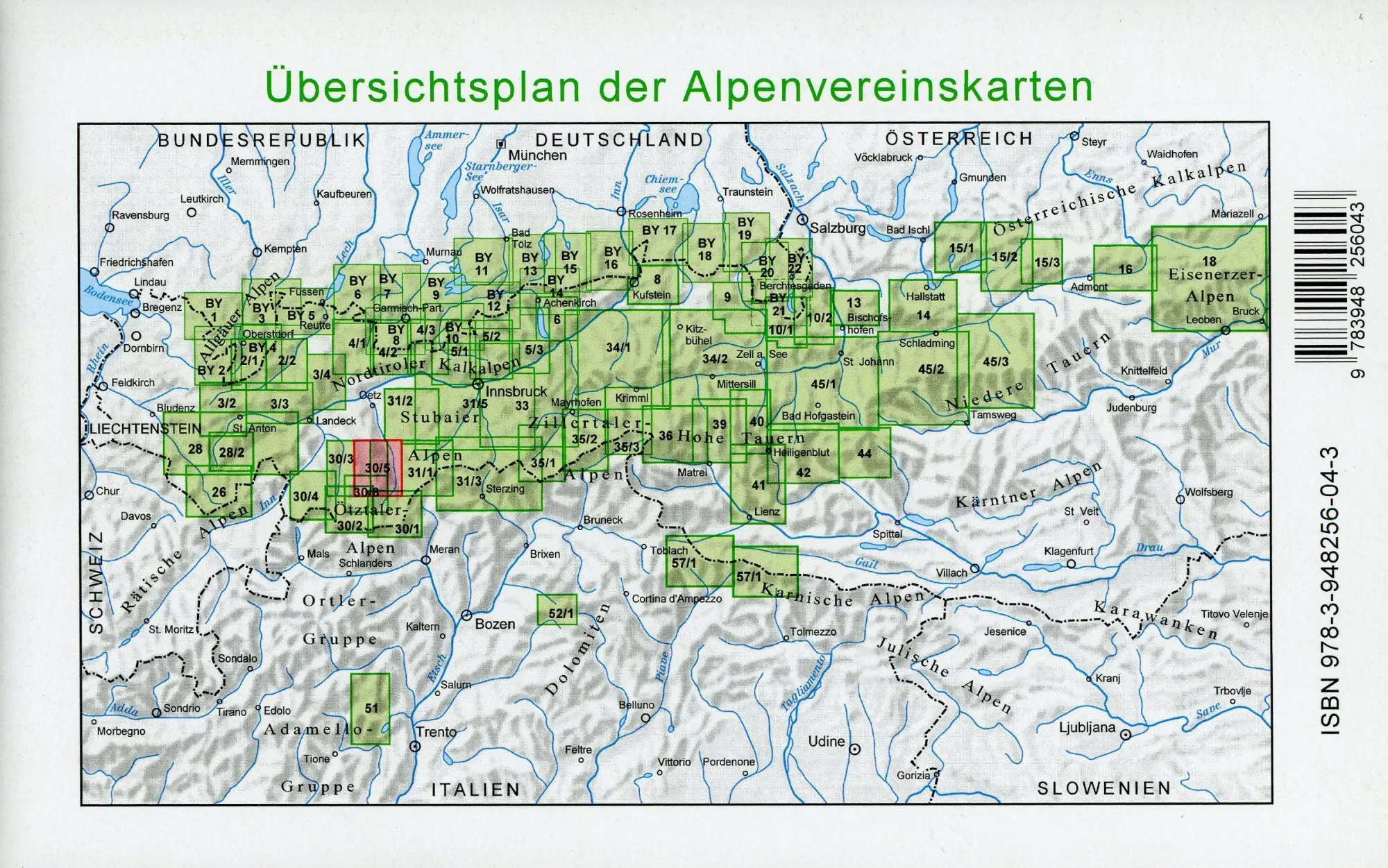 Bild: 9783948256043 | Ötztaler Alpen, Geigenkamm 1:25 000 | Wegmarkierung | Alpenverein