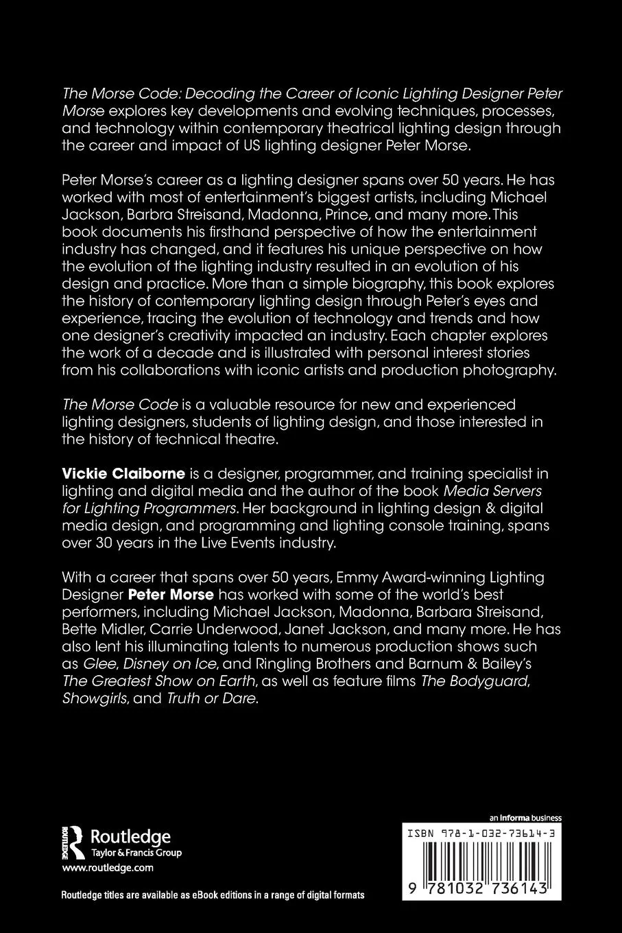 Rückseite: 9781032736143 | The Morse Code: Decoding the Career of Iconic Lighting Designer...