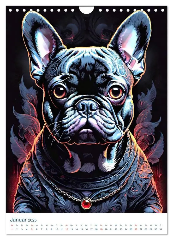 Bild: 9783383786143 | Französische Bulldoggen. Kunstvoll gestaltete Portraits...