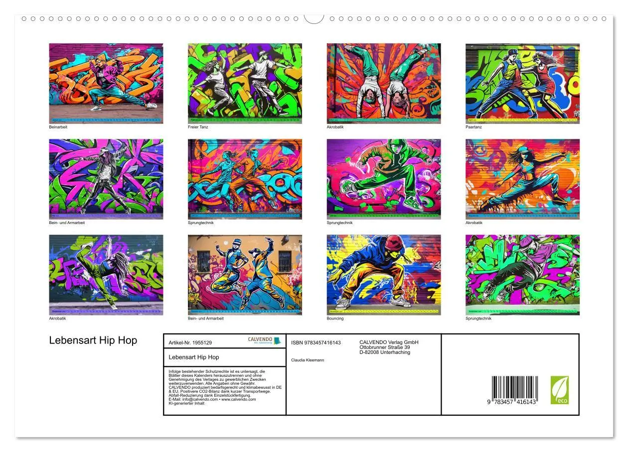 Bild: 9783457416143 | Lebensart Hip Hop (hochwertiger Premium Wandkalender 2026 DIN A2...