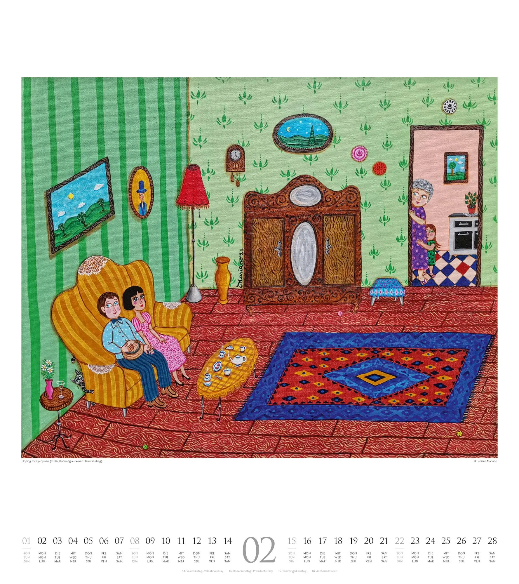 Bild: 9783838426143 | Naive Malerei Kalender 2026 | Ackermann Kunstverlag GmbH | Kalender