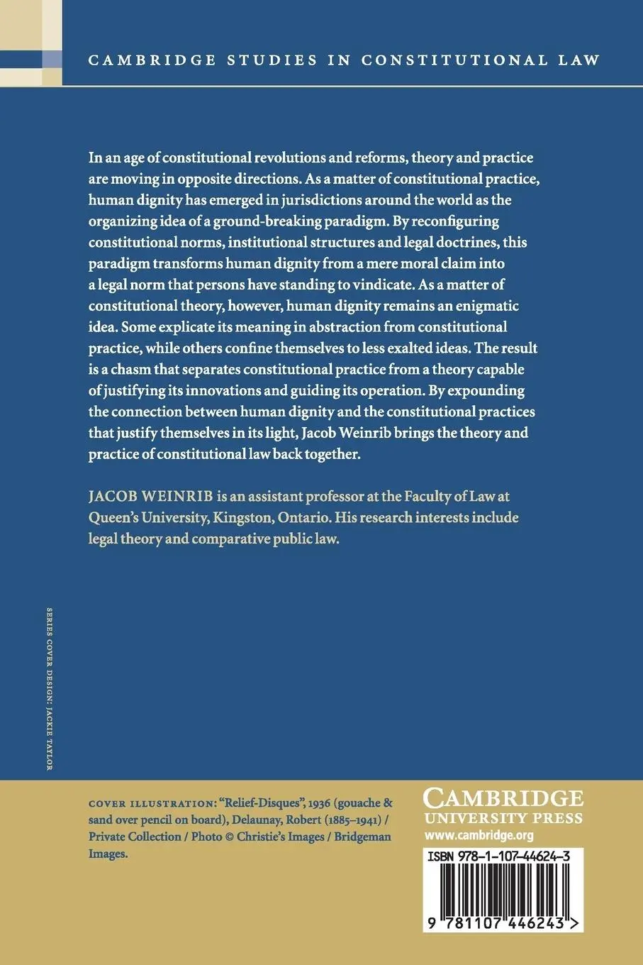 Rückseite: 9781107446243 | Dimensions of Dignity | Jacob Weinrib | Taschenbuch | Englisch | 2018