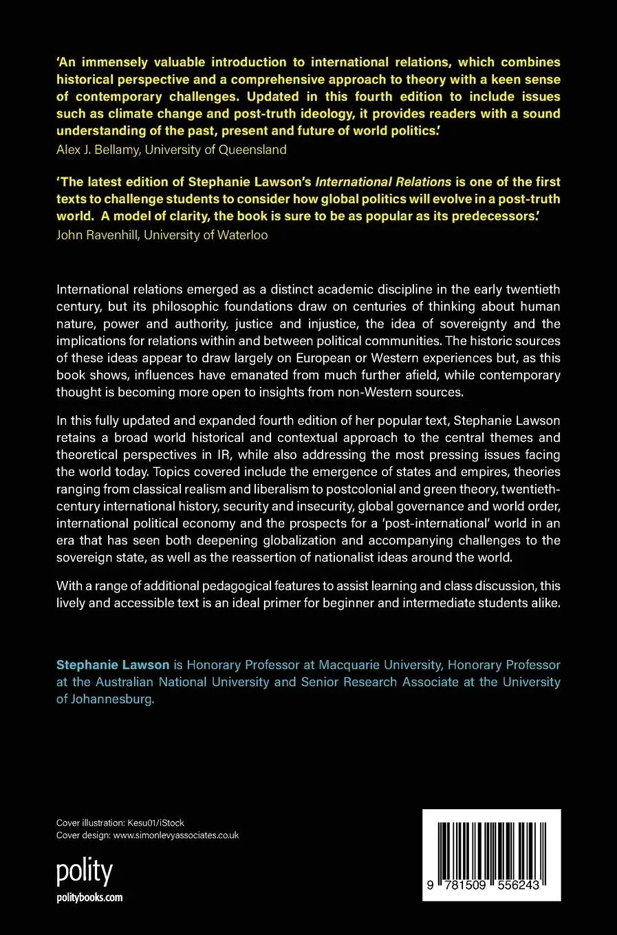 Rückseite: 9781509556243 | International Relations | Stephanie Lawson | Buch | 288 S. | Englisch