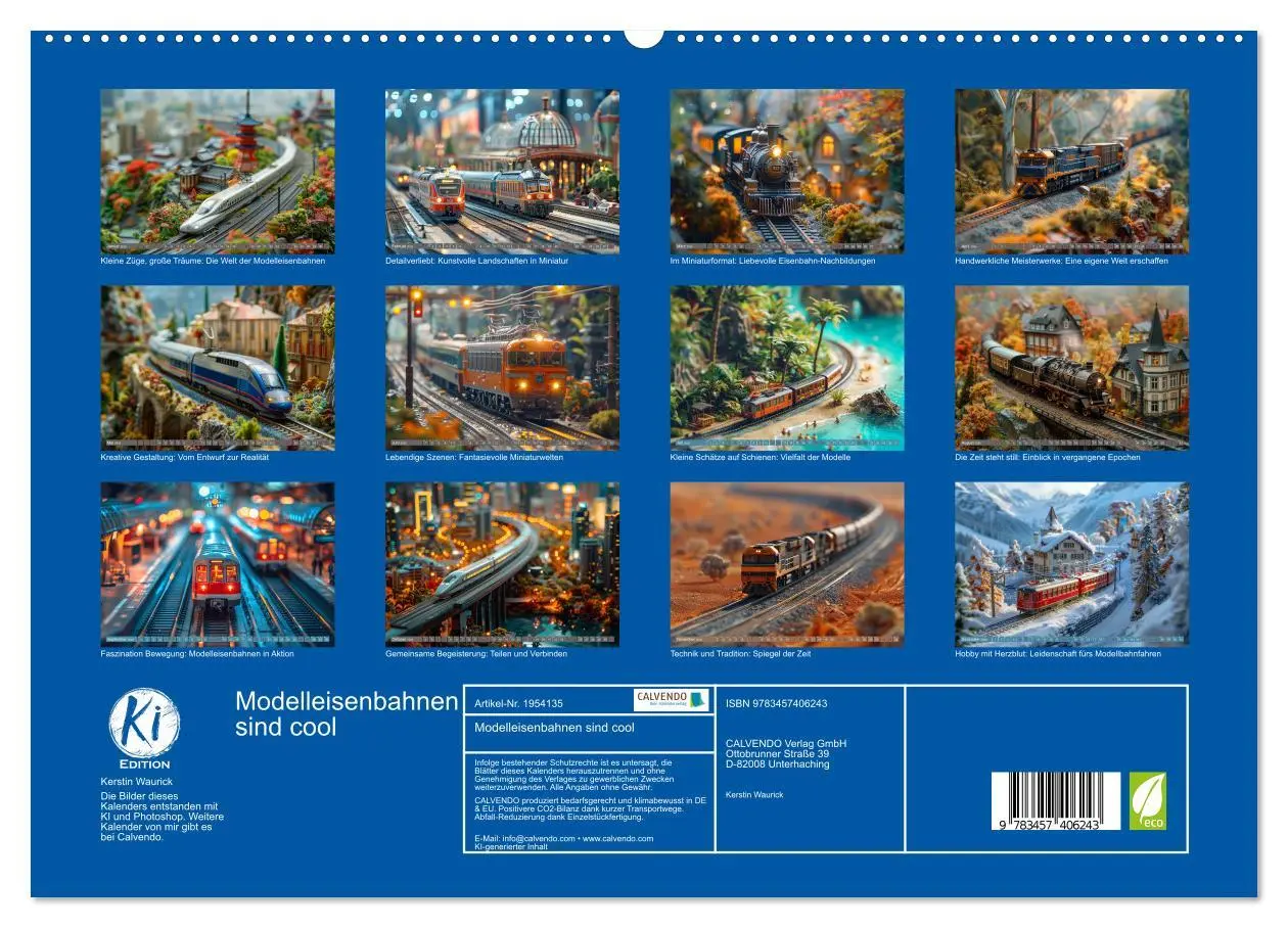 Bild: 9783457406243 | Modelleisenbahnen sind cool (hochwertiger Premium Wandkalender 2026...