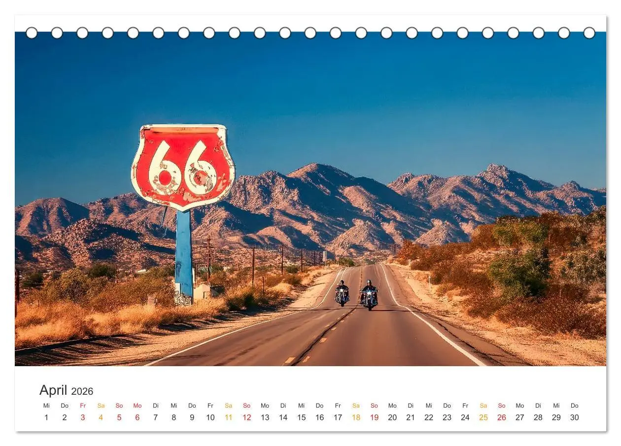 Bild: 9783516596243 | Zeitreise auf Asphalt (Tischkalender 2026 DIN A5 quer), CALVENDO...
