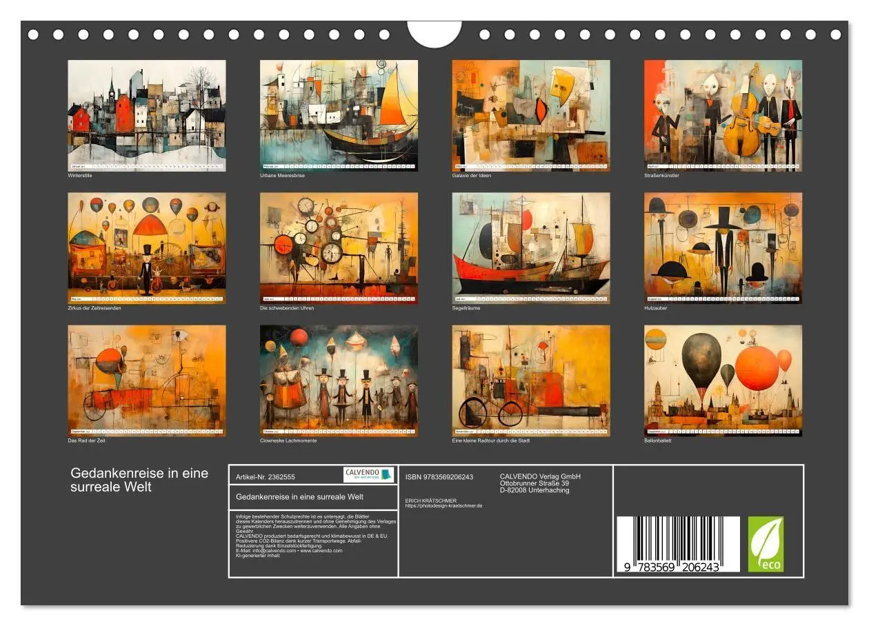 Bild: 9783569206243 | Gedankenreise in eine surreale Welt (Wandkalender 2027 DIN A4...
