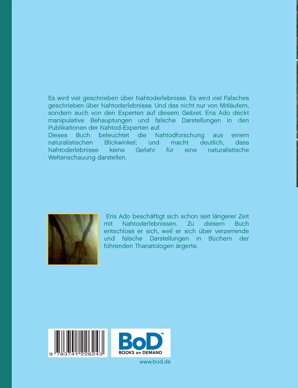 Rückseite: 9783741226243 | Nahtod, Nachtod, Naturalismus | Informationen für Skeptiker | Eris Ado