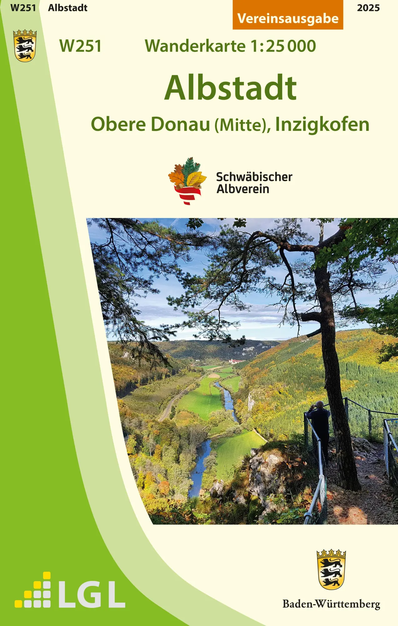 Cover: 9783947486243 | W251 Albstadt - Obere Donau (Mitte), Inzigkofen | Wanderkarte 1:25.000