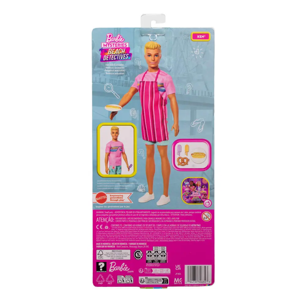 Bild: 194735306343 | Barbie Mysteries: Mission Strand Ken Puppe und Zubehör | Blister