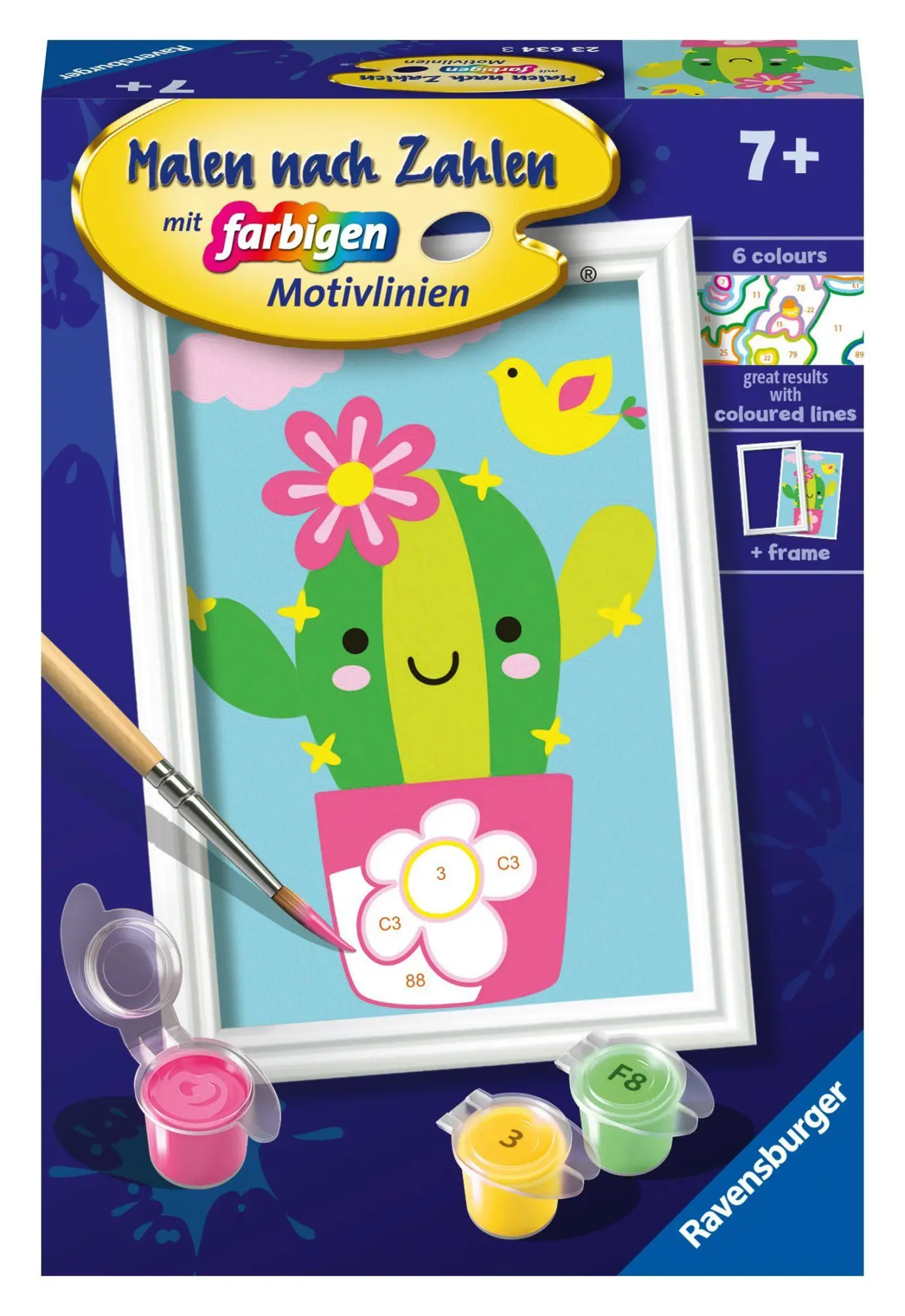 Cover: 4005556236343 | Ravensburger Malen nach Zahlen 23634 - Kleiner Kaktus - Kinder ab 7...