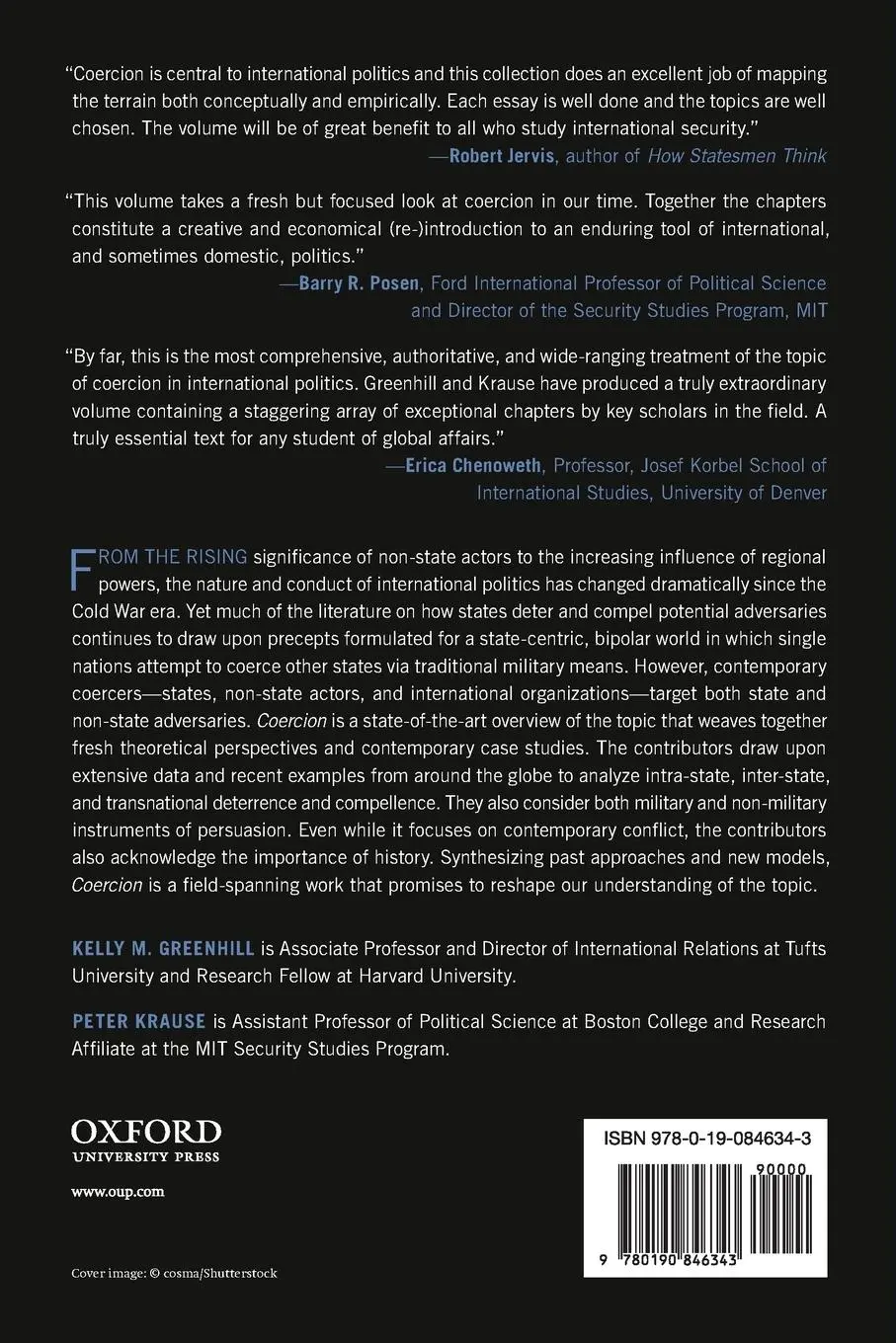 Rückseite: 9780190846343 | Coercion | The Power to Hurt in International Politics | Taschenbuch
