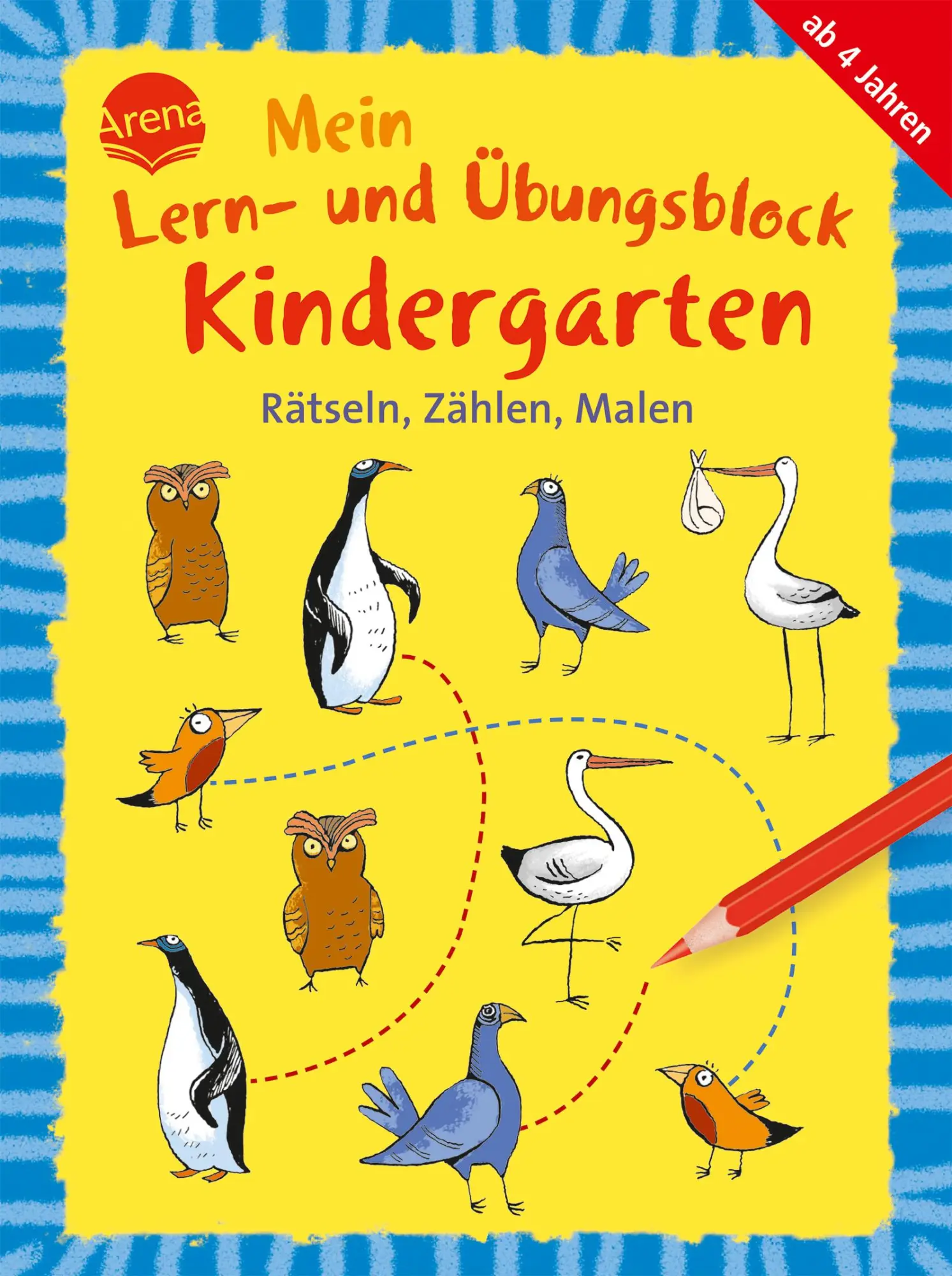 Cover: 9783401716343 | Rätseln, Zählen, Malen | Mein Lern- und Übungsblock KINDERGARTEN