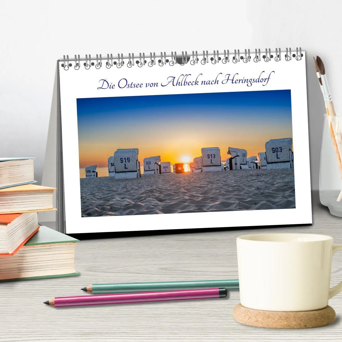 Bild: 9783457256343 | Die Ostsee von Ahlbeck nach Heringsdorf (Tischkalender 2026 DIN A5...