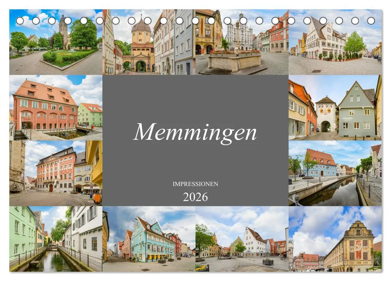 Cover: 9783457636343 | Memmingen Impressionen (Tischkalender 2026 DIN A5 quer), CALVENDO...