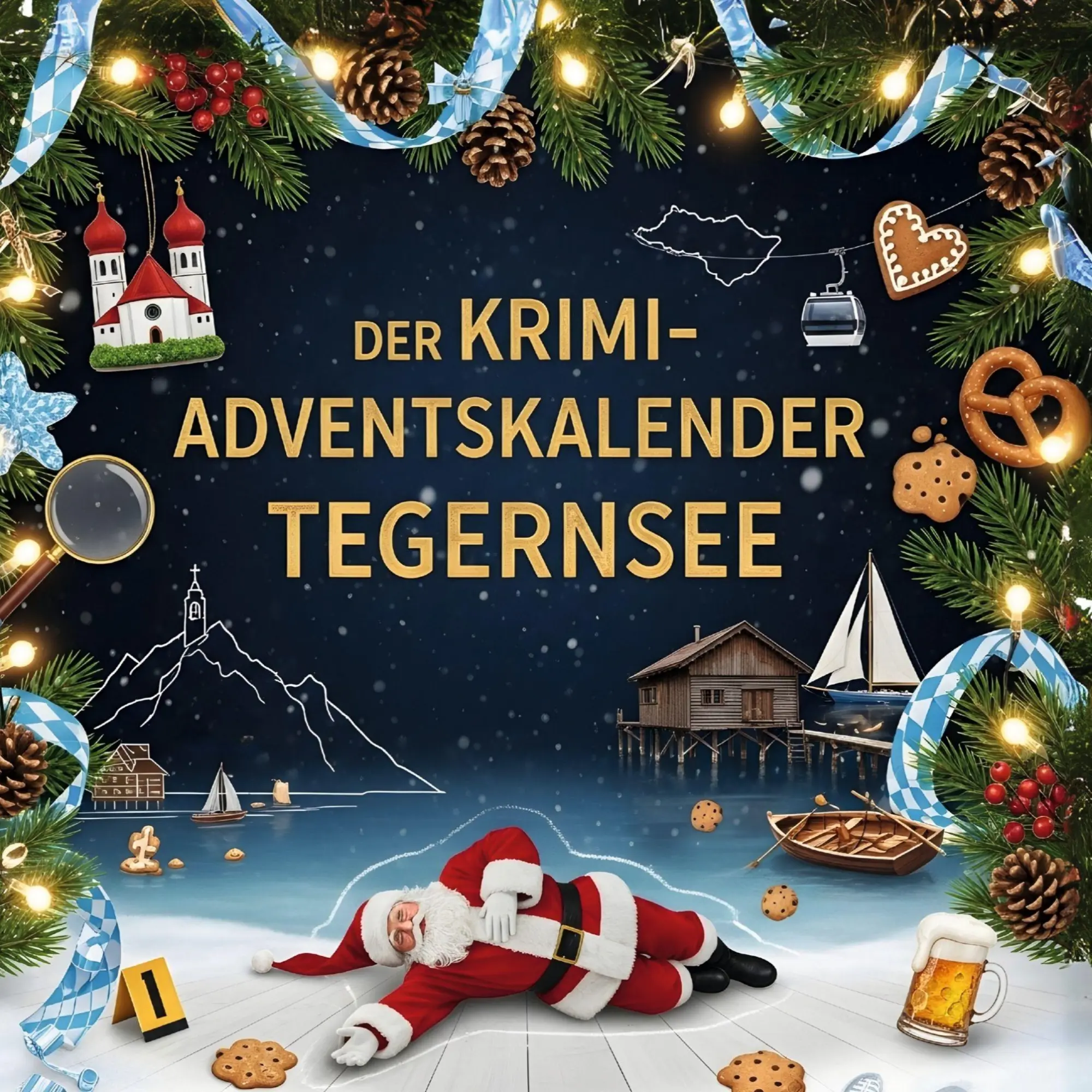 Cover: 9783695306343 | Der Krimi-Adventskalender Tegernsee | Mordsverdächtig in 24 Akten