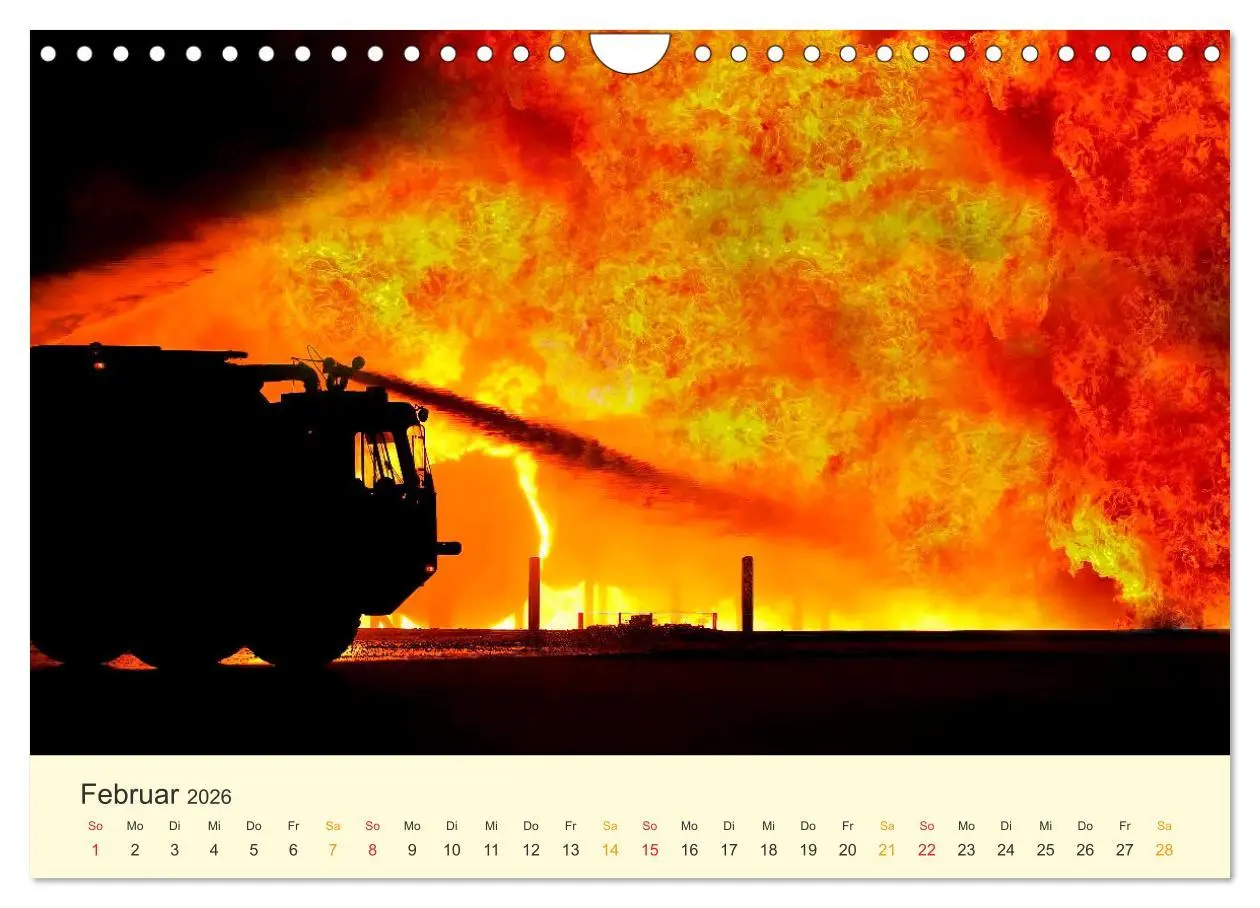 Bild: 9783457546543 | Feuerwehr - mein Kalender (Wandkalender 2026 DIN A4 quer), CALVENDO...