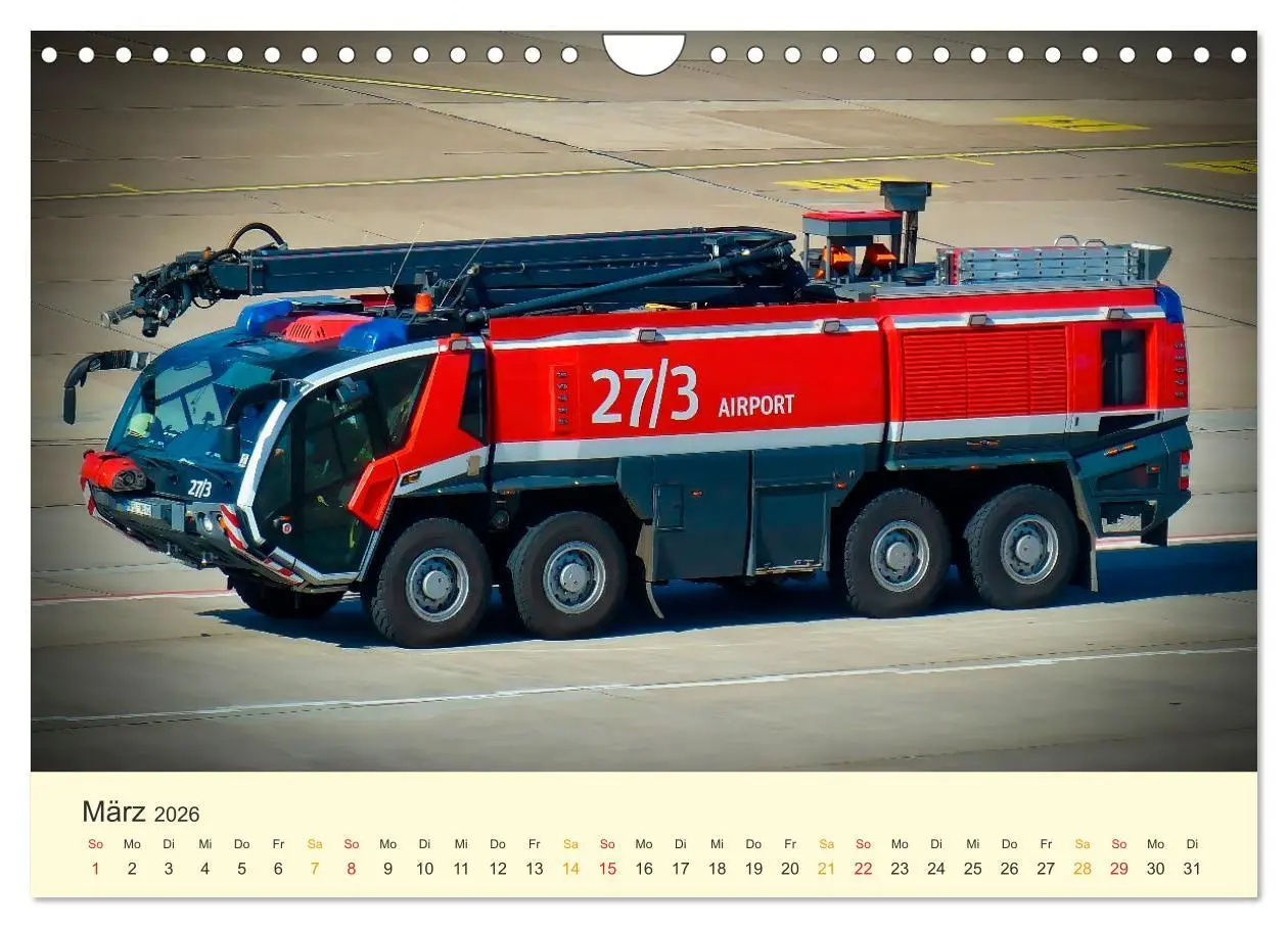 Bild: 9783457546543 | Feuerwehr - mein Kalender (Wandkalender 2026 DIN A4 quer), CALVENDO...