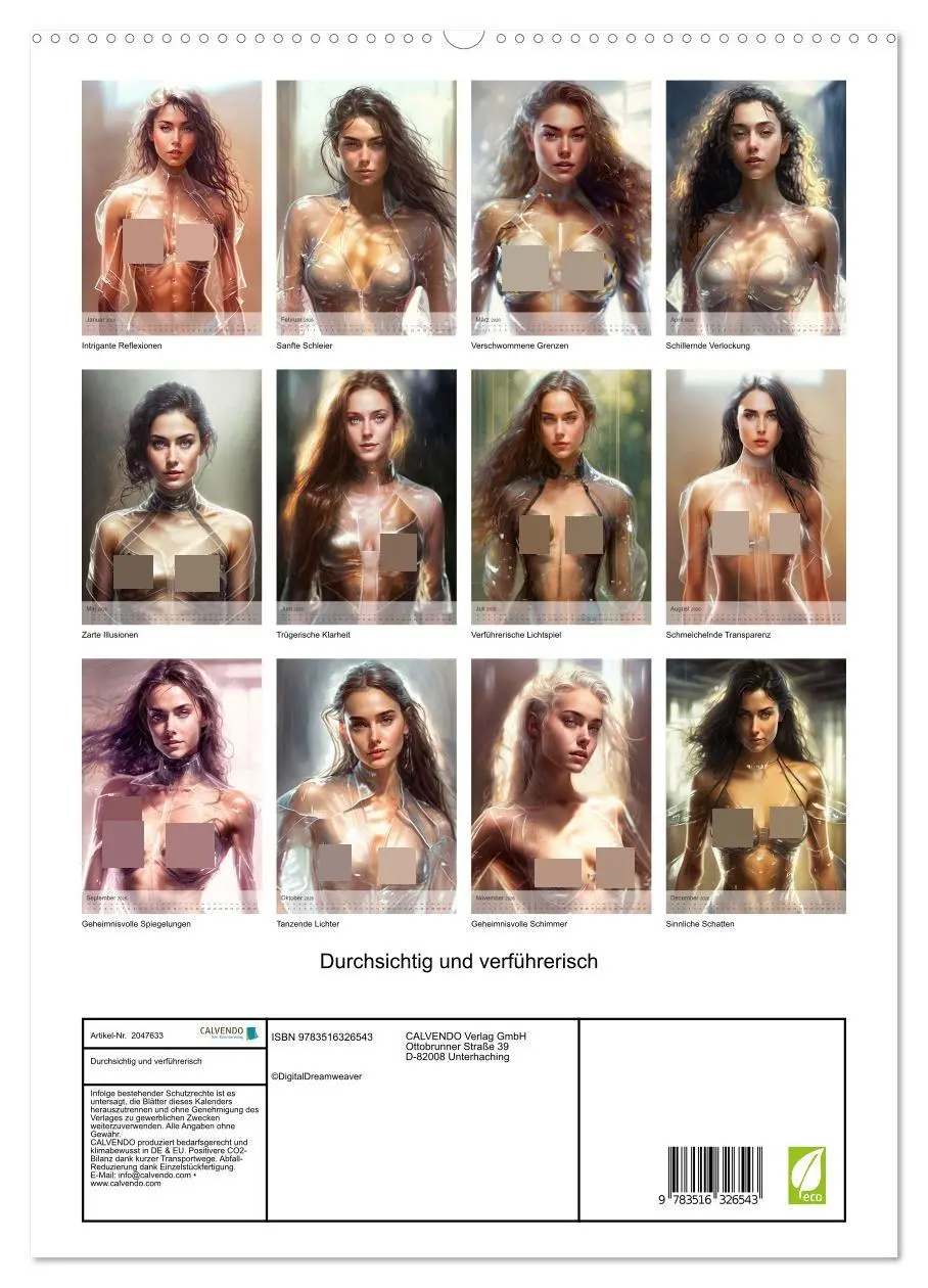 Bild: 9783516326543 | Durchsichtig und verführerisch (hochwertiger Premium Wandkalender...