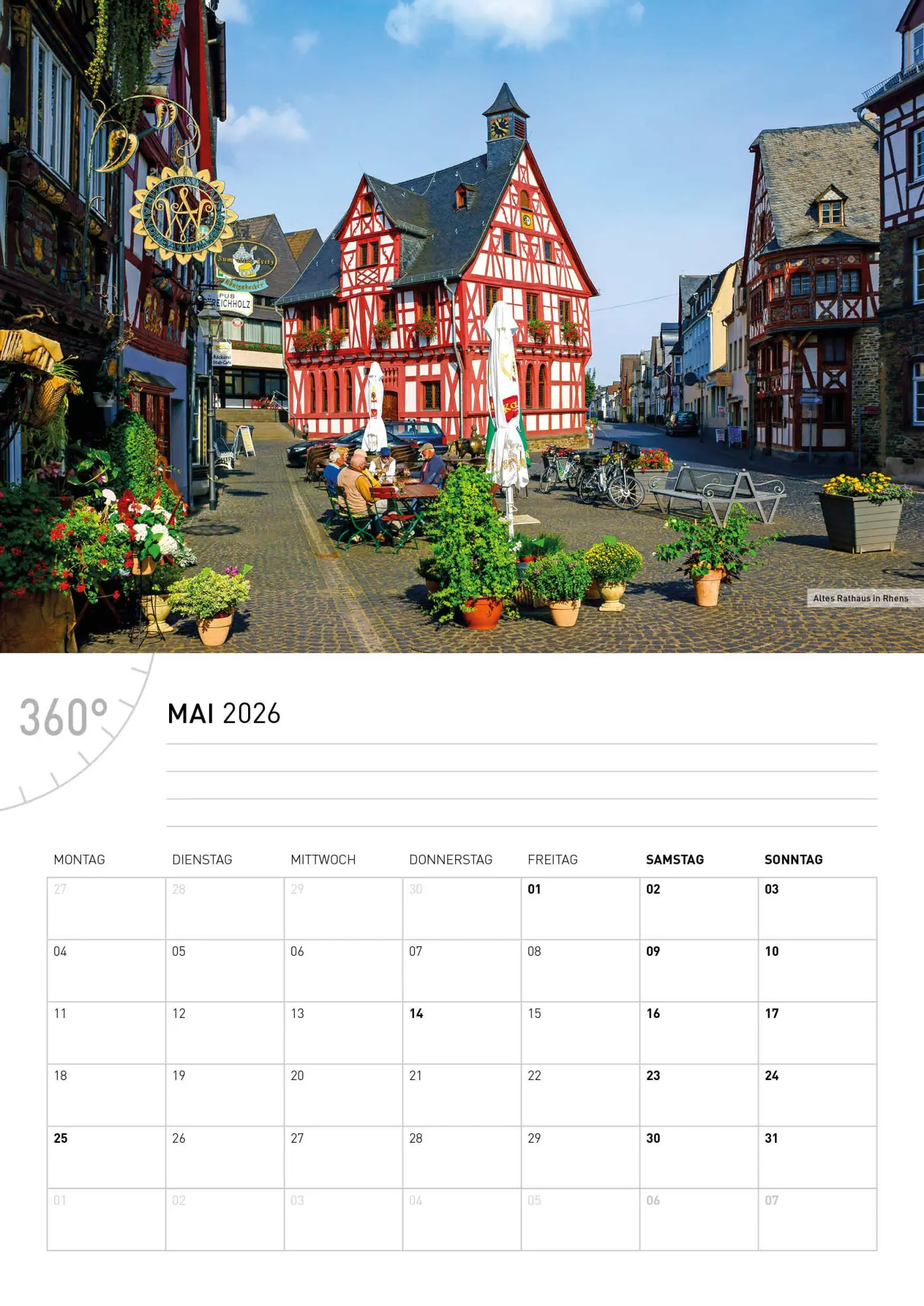 Bild: 9783968556543 | Oberes Mittelrheintal Broschürenkalender 2026 | Friedrich Gier | 28 S.