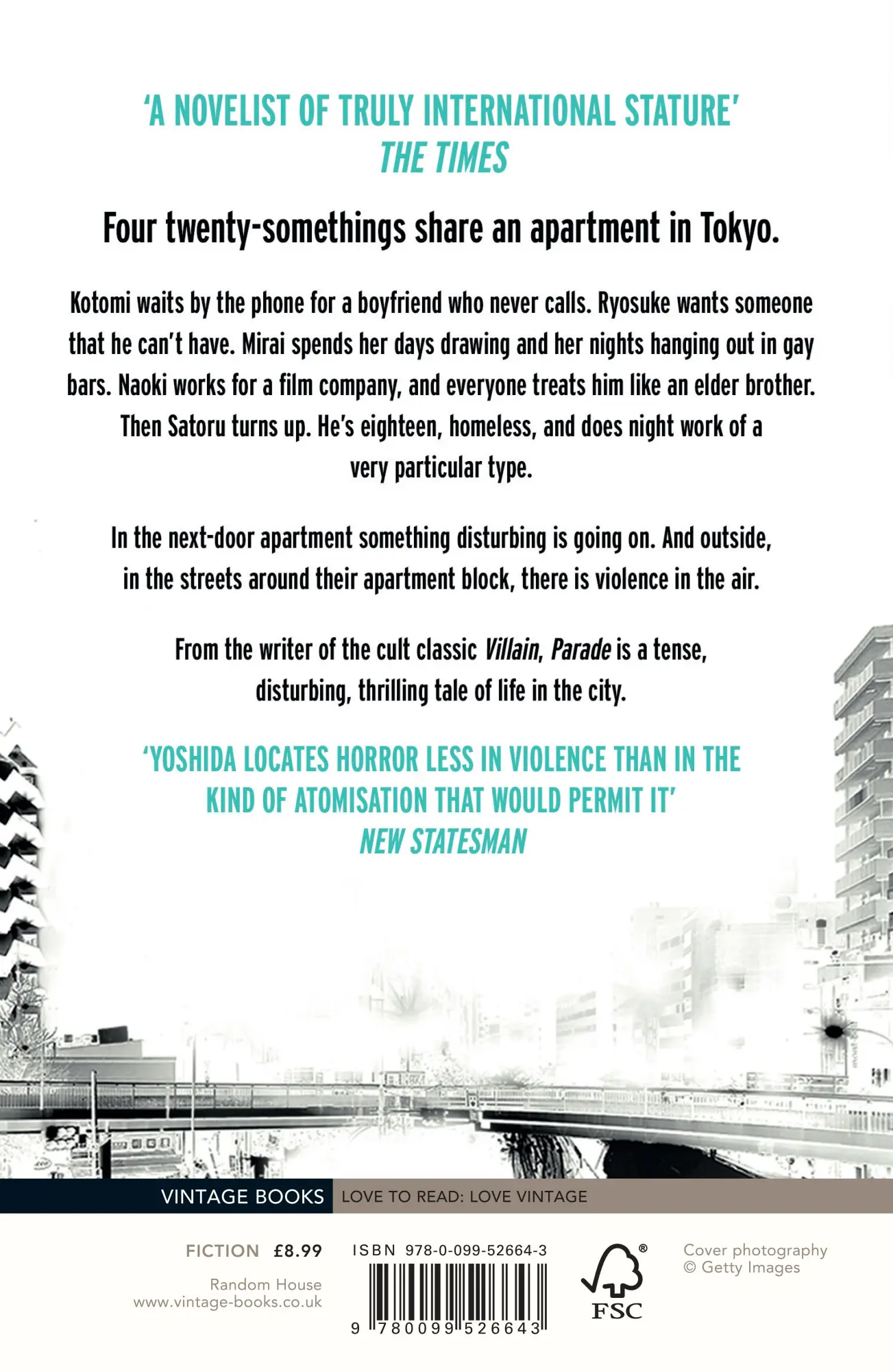 Rückseite: 9780099526643 | Parade | Shuichi Yoshida | Taschenbuch | 320 S. | Englisch | 2015