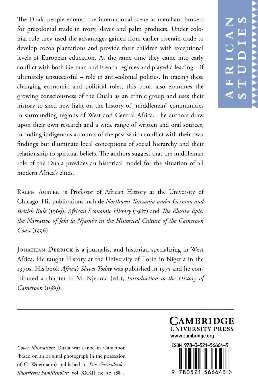 Rückseite: 9780521566643 | Middlemen of the Cameroons Rivers | Ralph A. Austen (u. a.) | Buch