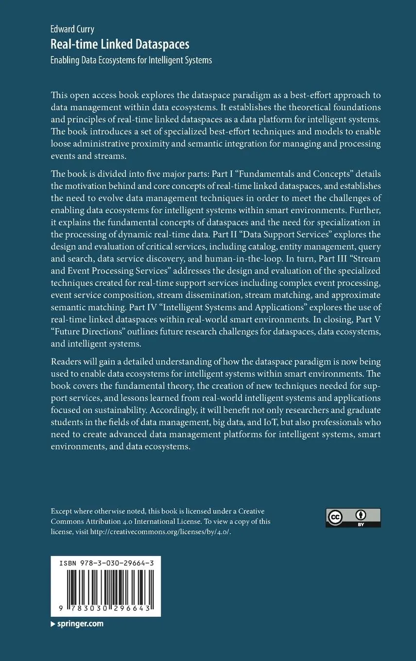 Rückseite: 9783030296643 | Real-time Linked Dataspaces | Edward Curry | Buch | xxiii | Englisch