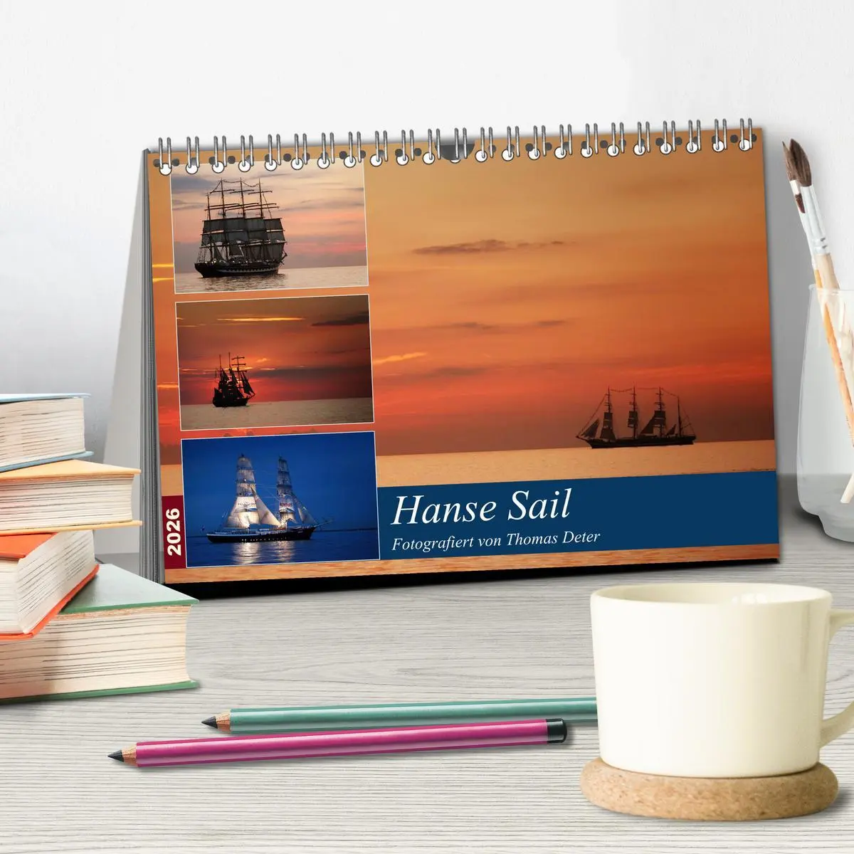 Bild: 9783516176643 | Hanse Sail (Tischkalender 2026 DIN A5 quer), CALVENDO Monatskalender