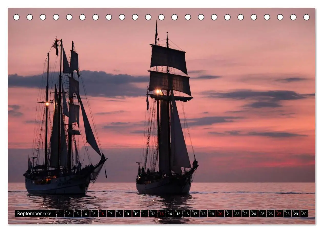 Bild: 9783516176643 | Hanse Sail (Tischkalender 2026 DIN A5 quer), CALVENDO Monatskalender