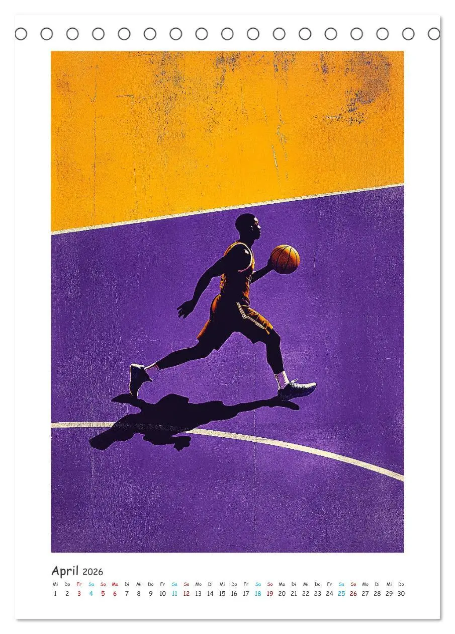 Bild: 9783516246643 | Basketball im Blut (Tischkalender 2026 DIN A5 hoch), CALVENDO...