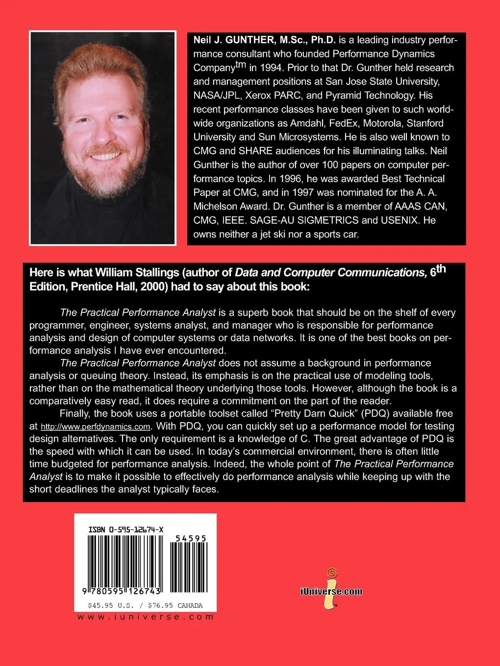 Rückseite: 9780595126743 | The Practical Performance Analyst | Neil J. Gunther | Taschenbuch