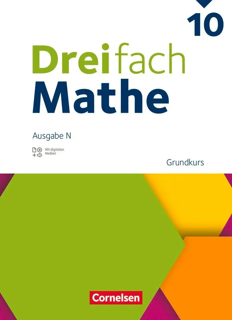 Cover: 9783060436743 | Dreifach Mathe 10. Schuljahr - Grundkurs - Ausgabe N - Schulbuch