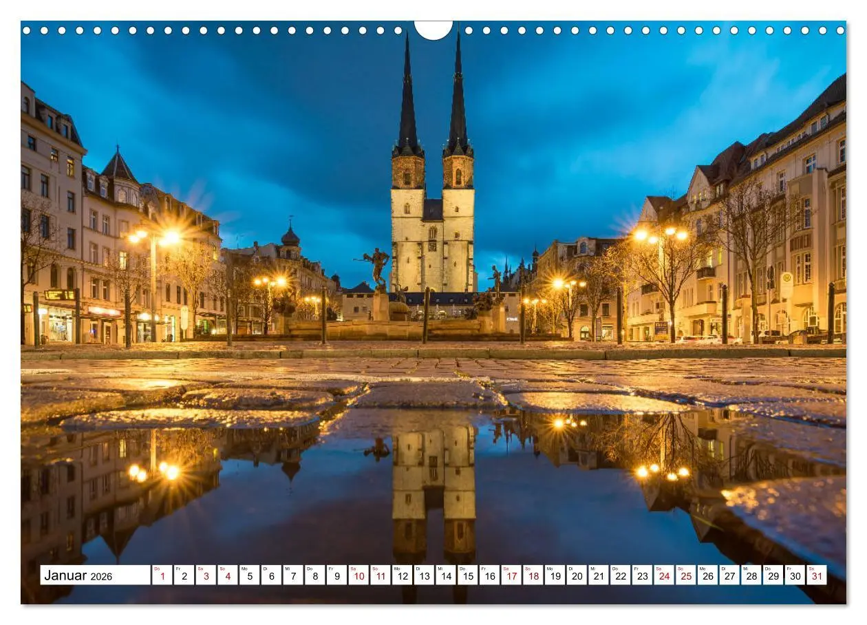 Bild: 9783457836743 | Halle-Saale - Meine Stadt im Spiegel (Wandkalender 2026 DIN A3...