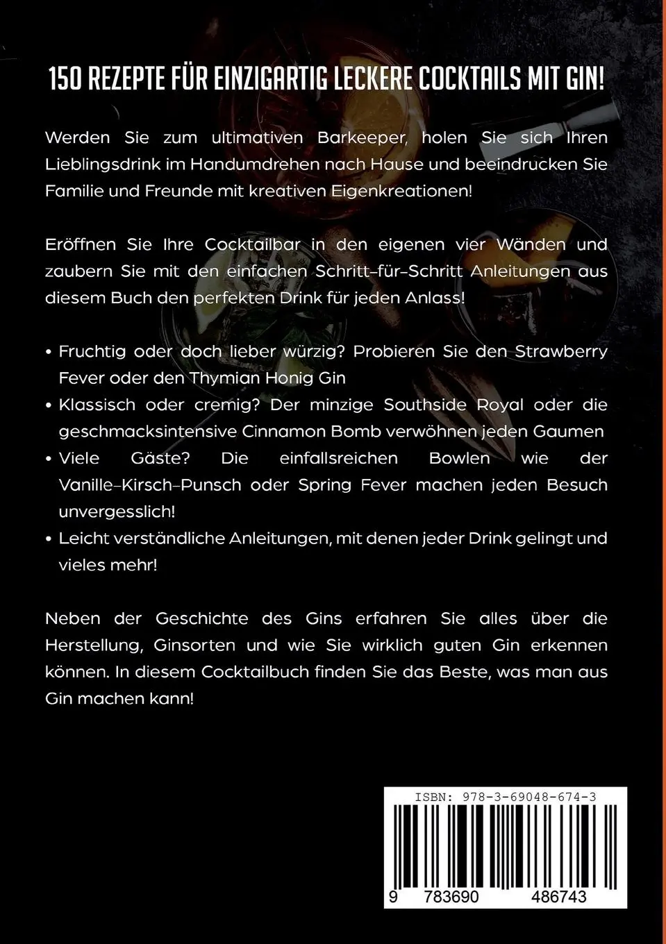 Rückseite: 9783690486743 | Gin Rezeptbuch | Rezepte Profis | Taschenbuch | 174 S. | Deutsch